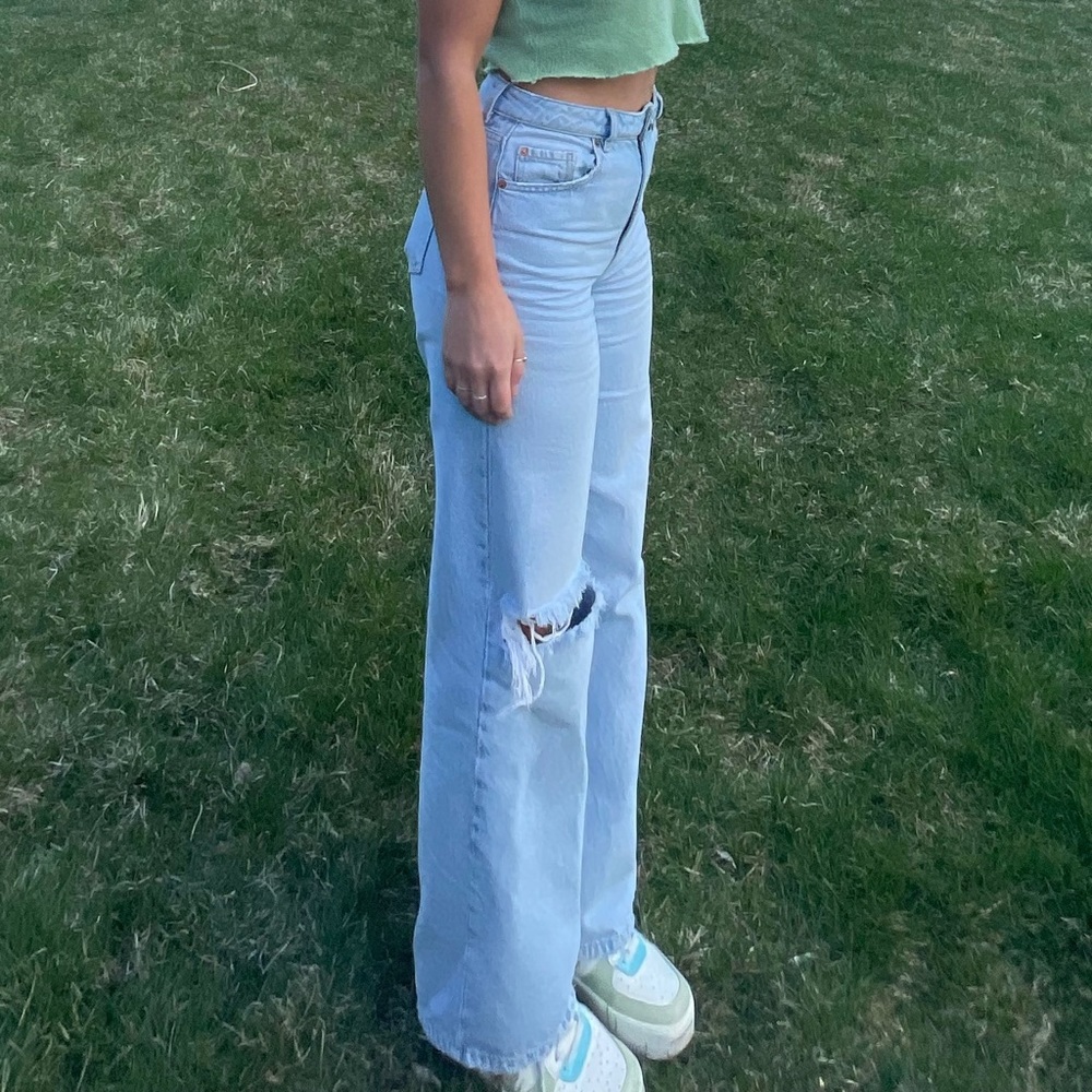 Garage wide leg jeans